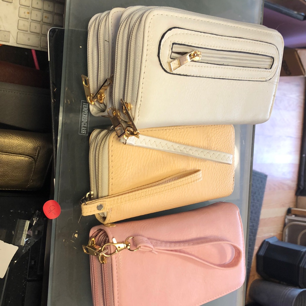 Four Womans Wallets For Sale With Strap